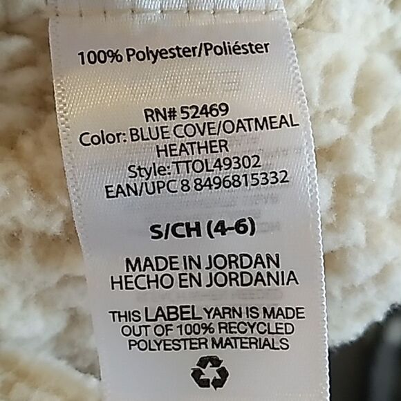 Time And Tru Fuzzy Warm Pullover Zip Mock Neck Sweater. Sz 4-6 (Oversized) - Picture 8 of 8